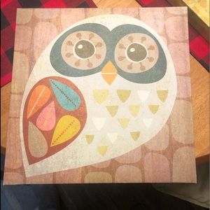 Set of Owl canvas decor